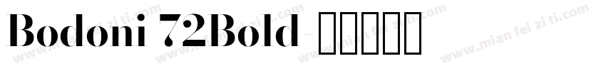 Bodoni 72Bold字体转换